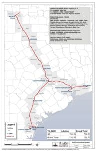 Red Oak Pipeline Project Map