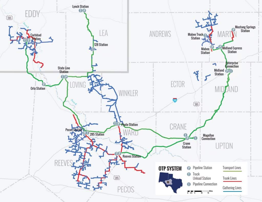 Oryx Midstream Pipeline Map