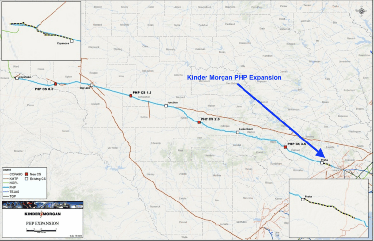 What's the Kinder Morgan Pipeline Expansion in Lavaca County