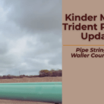 Kinder Morgan Trident Pipline Update: Pipe Stringing in Waller County Texas
